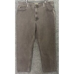 LL Bean Classic Fit Mens Jeans Faded Black 40x30 Cotton Straight Leg‎ Pants